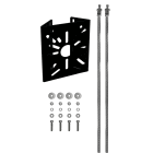 UNIERRE SRL-UNISTAB - URRAM2957FA STAFFA ACCIAIO 120X140X2MM-GR.ANTRACITE-