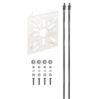 UNIERRE SRL UNIPERSO - URRAM2957FB STAFFA ACCIAIO 120X140X2MM -BIANCO-PALI