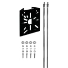 UNIERRE SRL UNIPERSO - URRAM2957FE STAFFA ACCIAIO 120X140X2MM -NERO-PALI D.