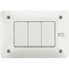 BTICINO - BTIAM4803WAR MATIX - PLACCA+SUPP 3P BIANCA ANTI-RIMOZ