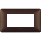 BTICINO - BTIAM4804TGG MATIX - PLACCA 4P MARRONE CAFFE