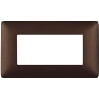 BTICINO - BTIAM4804TGG MATIX - PLACCA 4P MARRONE CAFFE