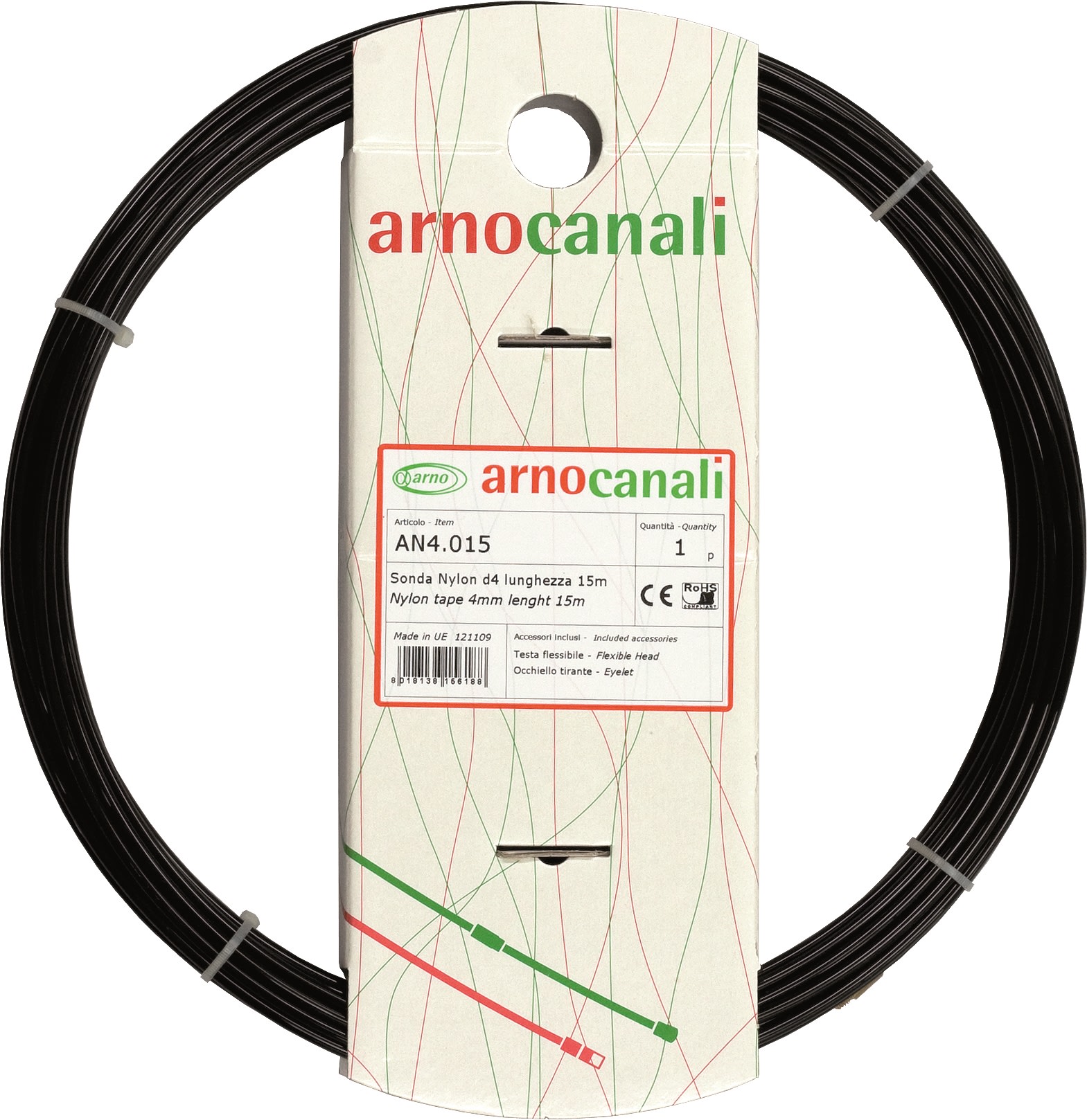 ARNOCANALI SPA - ARNANF4.005 SONDA NYLON D4 TESTE FISSE 5M