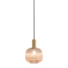 ROSSINI - RSSANT102BZAM SOSPENSIONE BRONZO/VETRO AMBRA E27 IP20