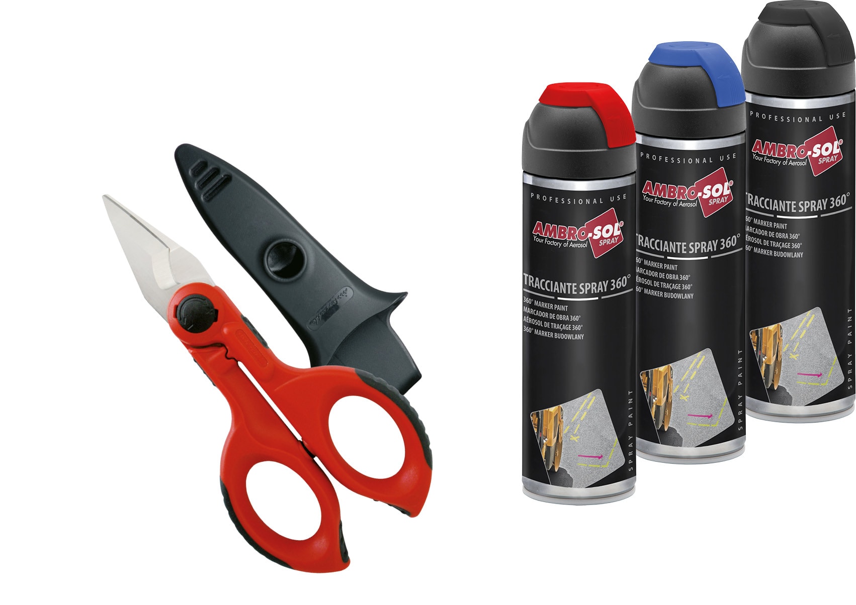 INTERCABLE SRL - INRAO2226 SET AMBRO-SOL 9 PEZZI + FORBICE F1