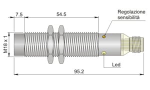 AECO SRL - ACOC18000075 SC18SM-CE10 PNP NO+NC H