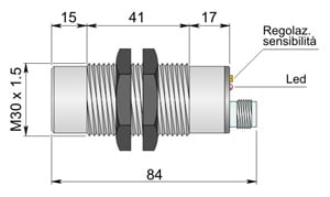 AECO SRL - ACOC30000022 SC30SP-CE25 PNP NO+NC H