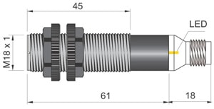 AECO SRL - ACOFT1000274 FT18EL-CP PNP NO+NC H