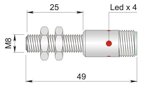 AECO SRL - ACOI08000076 SI8-DC2 PNP NC H S