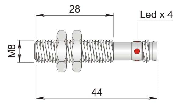 AECO SRL - ACOI08000078 SI8-DC2 PNP NC H1 S