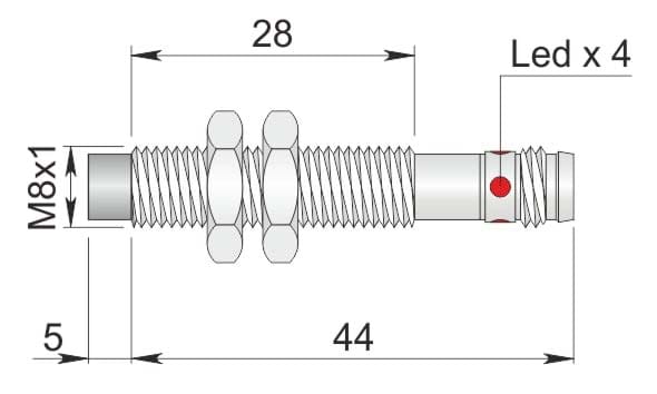 AECO SRL - ACOI08000092 SI8-DCE3 NPN NO H1 S