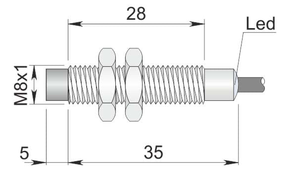 AECO SRL - ACOI08000099 SI8-DCE3 PNP NO S