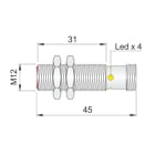 AECO SRL - ACOI12000665 SI12SM-C2 NPN NO H S
