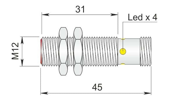 AECO SRL - ACOI12000669 SI12SM-C2 PNP NO H S
