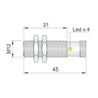AECO SRL - ACOI12000711 SI12SS-DC4 PNP NC H S