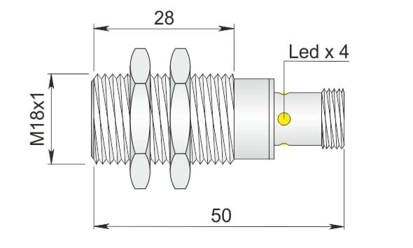 AECO SRL - ACOI18000526 SI18SS-DC8 PNP NO H S
