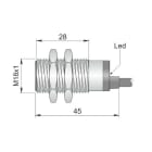 AECO SRL - ACOI18000555 SI18SS-DC8 PNP NO+NC S