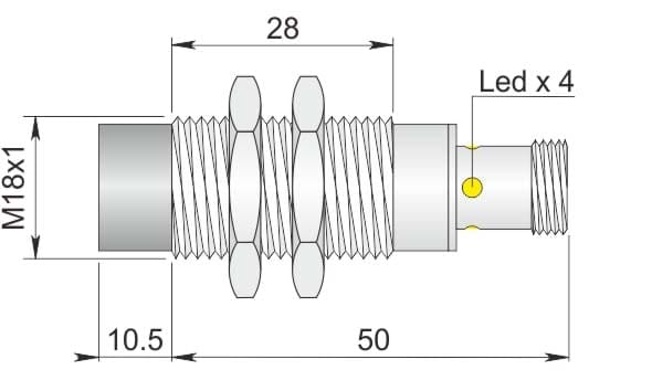 AECO SRL - ACOI18000566 SI18SS-DCE16 PNP NO+NC H S