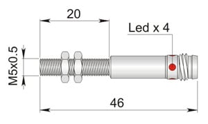 AECO SRL - ACOI45000014 SI5-C0.8 PNP NC H1