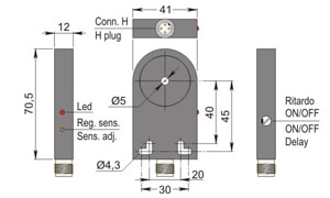 AECO SRL - ACOSIA000115 SIA05-CE NPN NO+NC H R