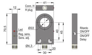 AECO SRL - ACOSIA000147 SIA22-CE PNP NO+NC H R