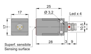AECO SRL - ACOSIP000004 SIP17-CE5 NPN NO H1