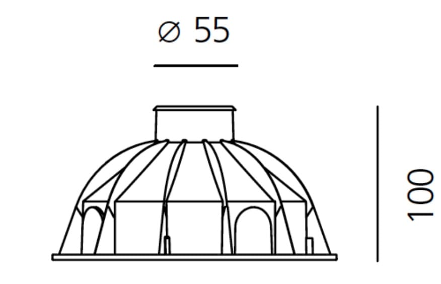 ARTEMIDE ITALIA SRL - ARMT409908 EGO 55 CASSAFORMA