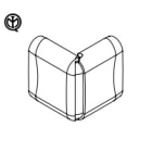 ARNOCANALI SPA - ARNAPAV.3 ANGOLO ESTERNO VARIAB KPS72 BIANCO