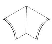 ARNOCANALI SPA - ARNEDKI35.3 ANGOLO INTERNO X EDK3035 BIANCO