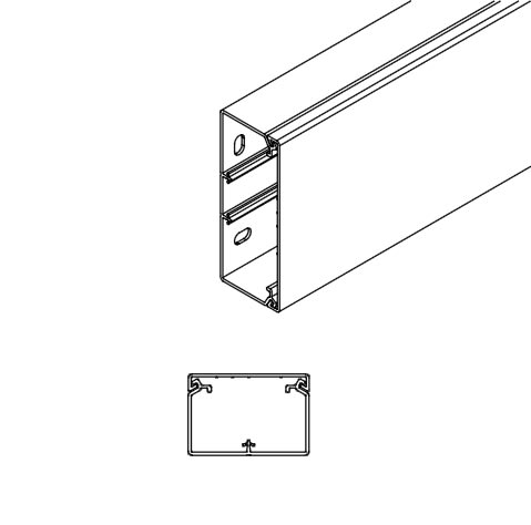 ARNOCANALI SPA - ARNK4060.3 CANALE DIVISIBILE 60X40/2 BIANCO