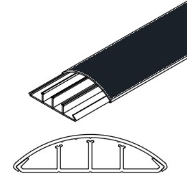 ARNOCANALI SPA - ARNKP1873.2 CANALE SOPRAPAVIMENTO 75X18 NERO