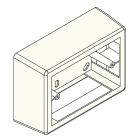 ARNOCANALI SPA - ARNSPM503.8 SCATOLA MONOBLOCCO 3MOD GRIGIO TUBO