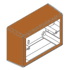 ARNOCANALI SPA - ARNSPM503.52 SCATOLA 3 MODULI X LEGNO SCURO