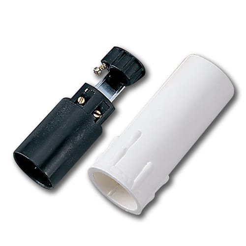 MASTER SRL - MSTAS00506 PORTALAMPADA E14 CON FINTACANDELA BIANCO