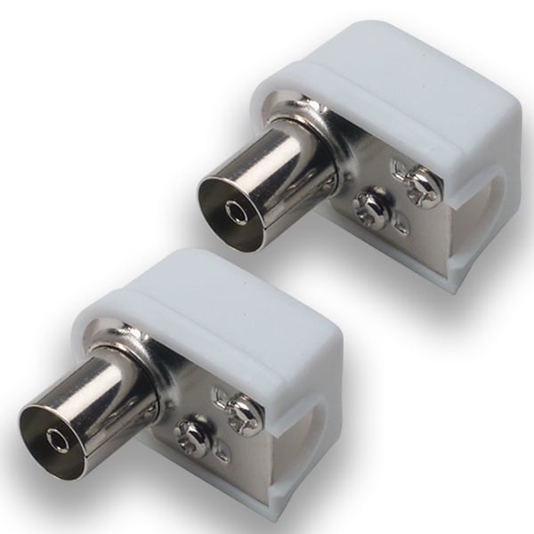MASTER SRL - MSTAS00593F CONF. 2 PRESE COAX SQUADRA 75OHM 9.5MM
