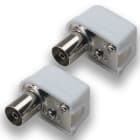 MASTER SRL - MSTAS00593F CONF. 2 PRESE COAX SQUADRA 75OHM D9.5MM