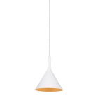 ROSSINI - RSSASI002BOS SOSPENSIONE BIANCO/ORO SATINATO E27 IP20