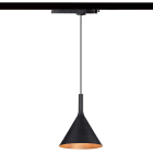 ROSSINI - RSSASI104N SOSPENSIONE PER BINARIO MONOFASE NERO/ORO SATINATO E14 IP20