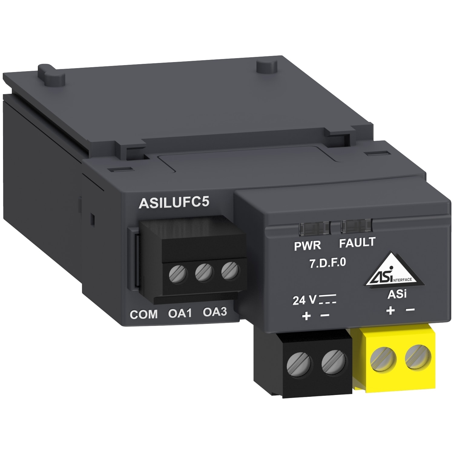 SCHNEIDER ELECTRIC - SNRASILUFC5 Communication module, AS-Interface, 24VDC, Front side, Modbus