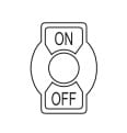 ASITA - ASIP-02 TARGHETTA ON-OFF PER INTERRUTTORI A LEVE