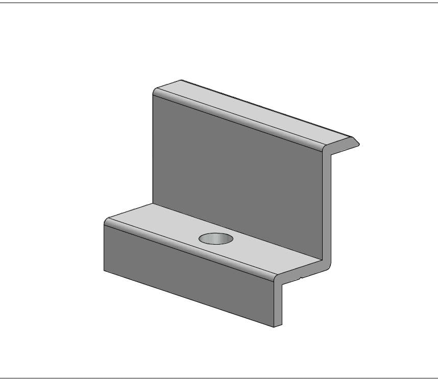 ALUSISTEMI - ALUATL021.8042 MORSETTO FINALE FISS. PANNELLI - SENZA V