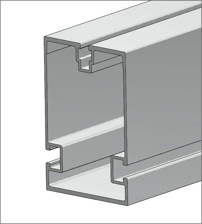 ALUSISTEMI - ALUATLPS4463.L630 PROFILO LONGHERONE HP - IN ALLUMINIO -