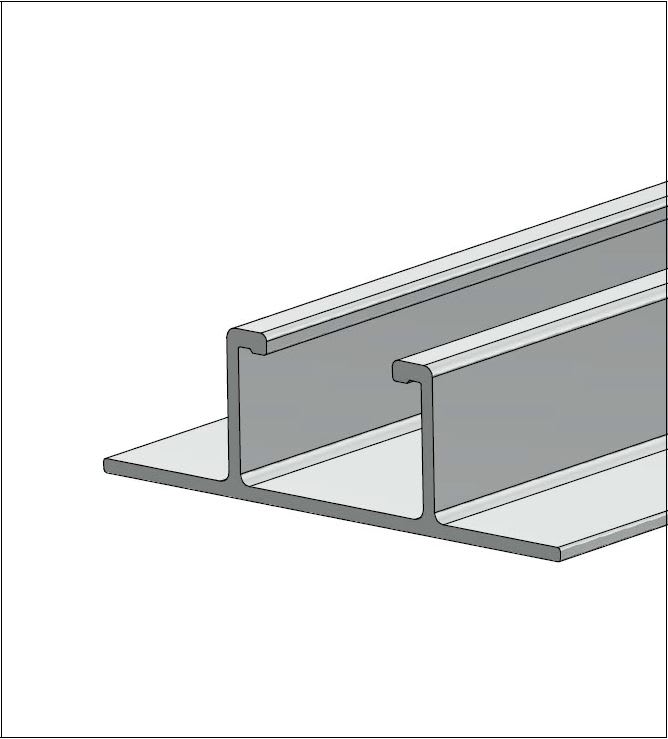 ALUSISTEMI - ALUATLPS4568.L315 PROFILO LONGHERONE H24 - IN ALLUMINO