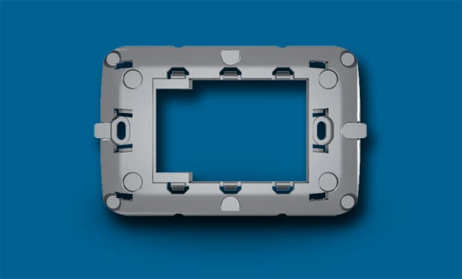 AERTECNICA SPA - ATNNA696 SUPP.ADATT.PLACCA VIMAR GRIGIO MET.CHIAR