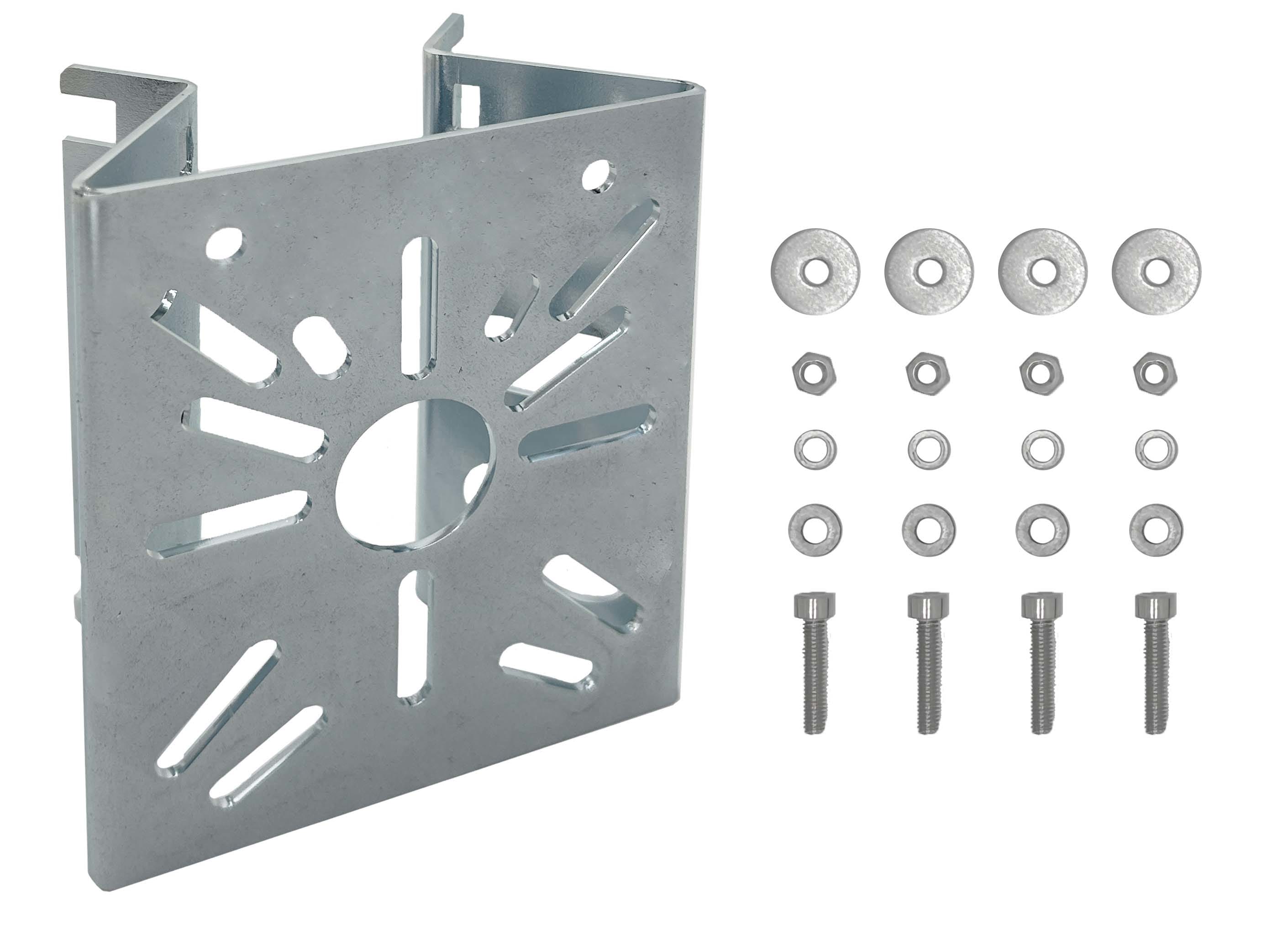 UNIERRE SRL UNIPERSO - URRAV2955FZ STAFFA ANGOLO 90-ACCIAIO-120X140X2MM-ZIN