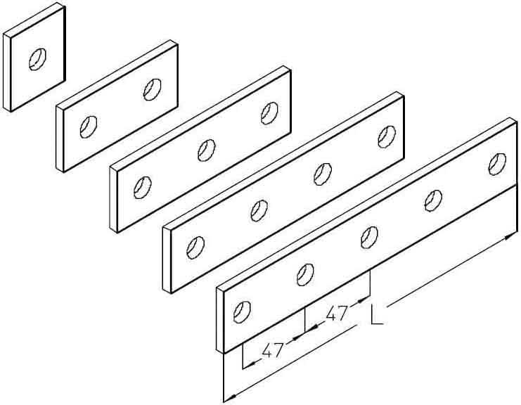 DIETZEL - DIE077503 Befestigungsleiste, 40x42 mm, tauchfeuer