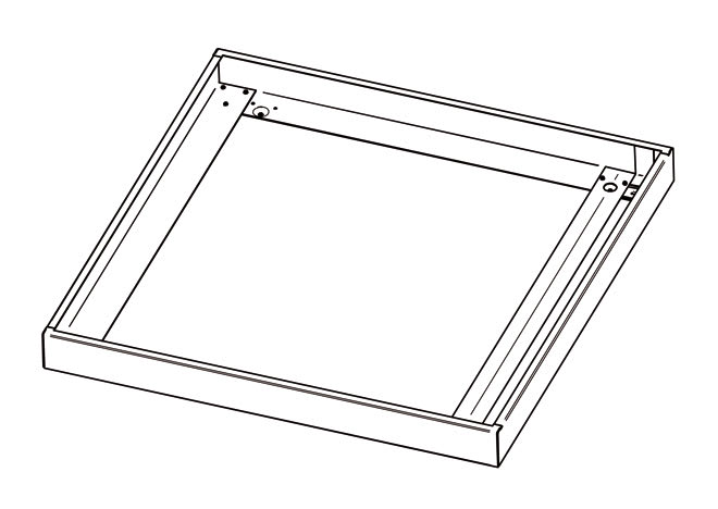 PERFORMANCE IN LIGHT - PRI86256010 FL625LED EL SURFACE HOUSING WH