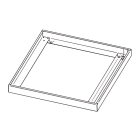 PERFORMANCE IN LIGHT - PRI86256010 FL625LED EL SURFACE HOUSING WH