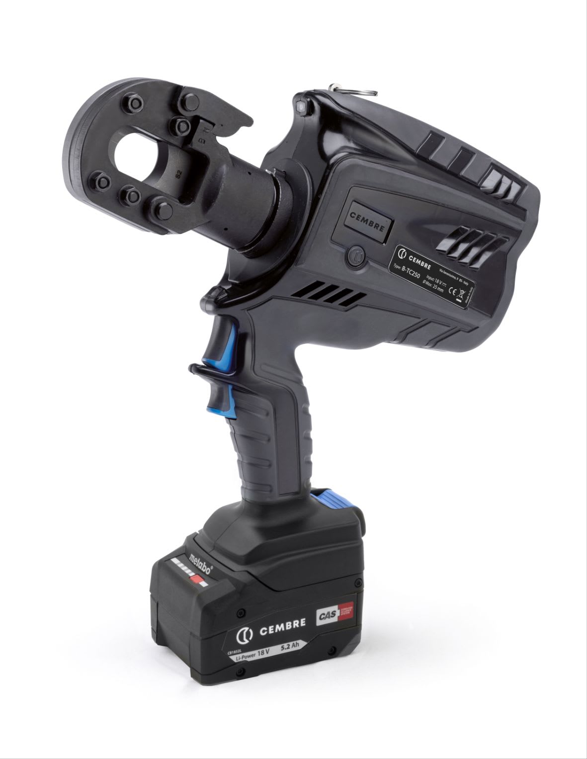 CEMBRE SPA - CEMB-TC250 UTENSILE OLEODINAMICO A BATTERIA TRANCIAFUNI, A PISTOLA, PER CONDUTTORI E FUNI IN RAME, ALLUMINIO, ALDREY, ACCIAIO E ALLUMINIO-ACCIAIO CON Ø MAX 25MM