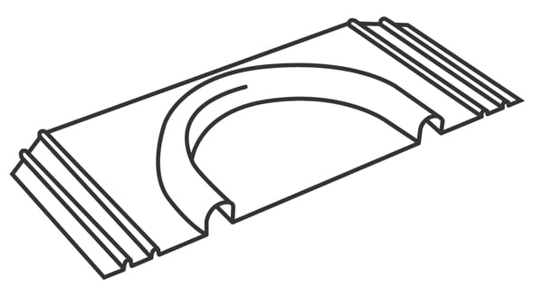 REHAU SPA - RE412003041001 PANNELLO DI CURVATURA PER TS 14